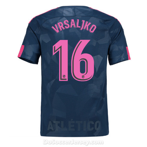 Atlético de Madrid 2017/18 Third Vrsaljko #16 Shirt Soccer Jersey - Click Image to Close