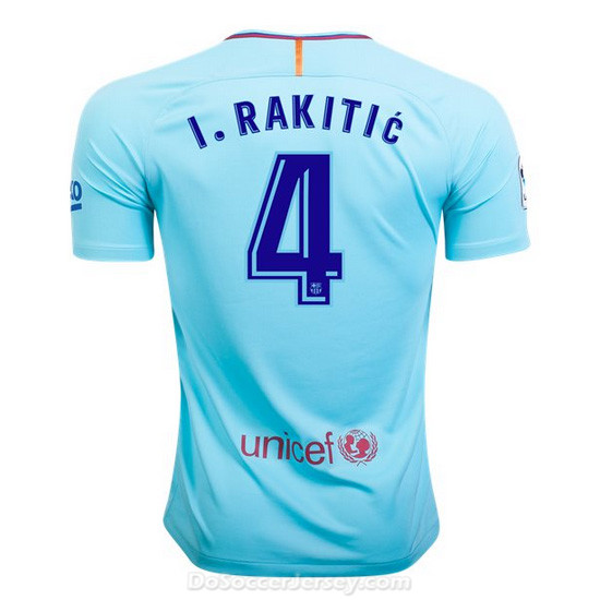 Barcelona 2017/18 Away I. Rakitic #4 Shirt Soccer Jersey - Click Image to Close