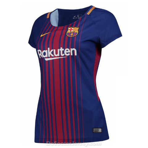 Barcelona 2017/18 Home Women's Shirt Soccer Jersey - Click Image to Close