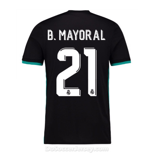 Real Madrid 2017/18 Away B. Mayoral #21 Shirt Soccer Jersey - Click Image to Close