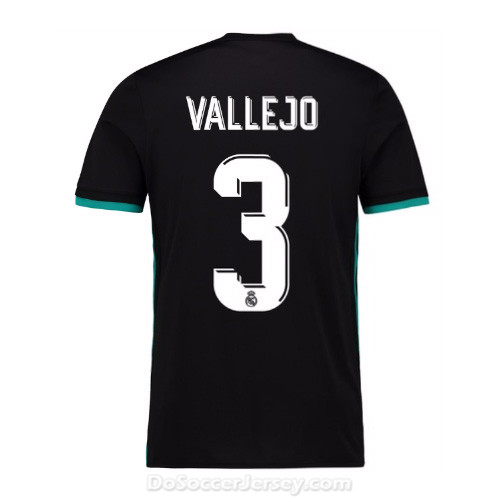 Real Madrid 2017/18 Away Vallejo #3 Shirt Soccer Jersey - Click Image to Close