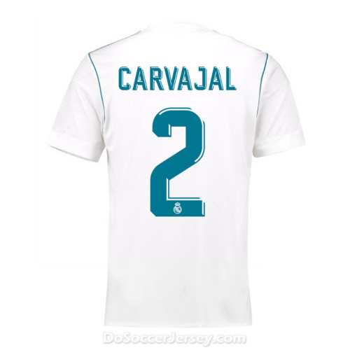 Real Madrid 2017/18 Home Carvajal #2 Shirt Soccer Jersey