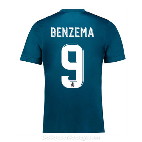 Real Madrid 2017/18 Third Benzemá #9 Shirt Soccer Jersey