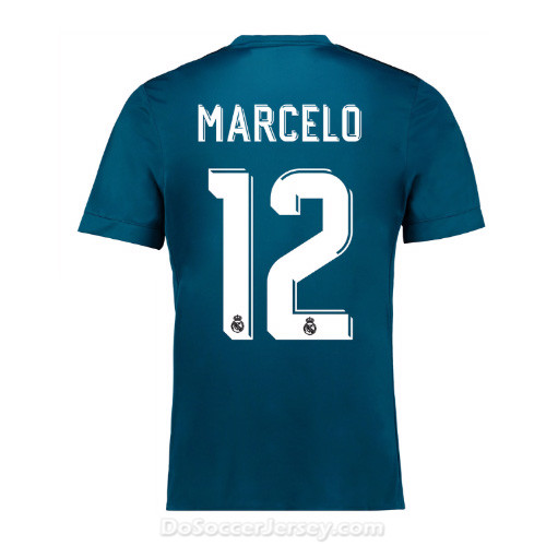 Real Madrid 2017/18 Third Marcelo #12 Shirt Soccer Jersey - Click Image to Close