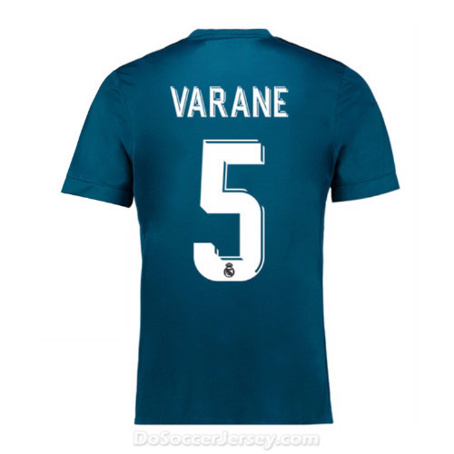 Real Madrid 2017/18 Third Varane #5 Shirt Soccer Jersey
