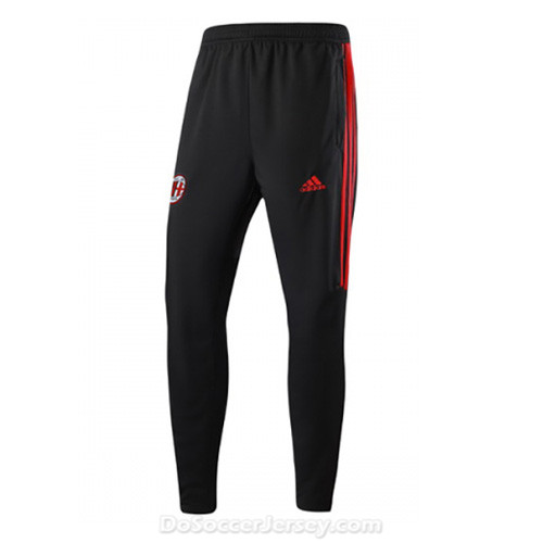 AC Milan 2017/18 Black&Red Training Pants (Trousers) - Click Image to Close