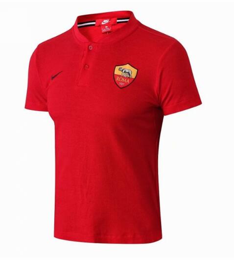 Roma 2018/19 Red Polo Shirt - Click Image to Close
