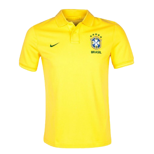 Brazil 2018 World Cup Yellow Polo Shirt - Click Image to Close