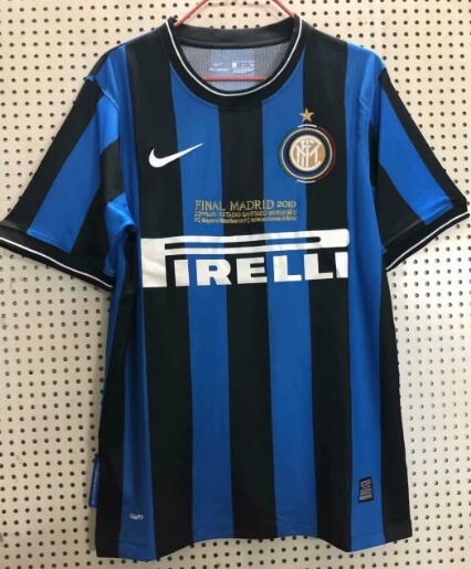 Inter Milan 2009-2010 Home Retro Shirt Soccer Jersey UCL Final Version - Click Image to Close