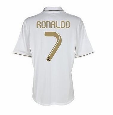 Real Madrid 2012 Home #7 Ronaldo Retro Shirt Soccer Jersey