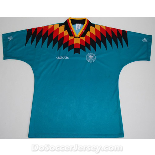 West Germany 1994 Away Green Retro Shirt Soccer Jersey - Click Image to Close