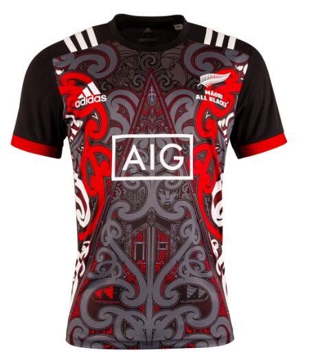 2018/19 Maori Training Rugby Jersey - Click Image to Close