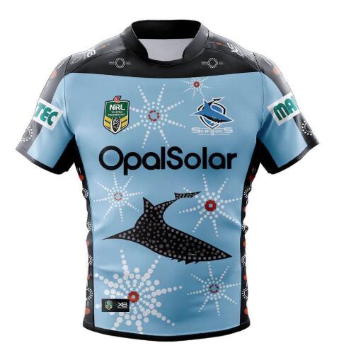2018/19 Blue Shark Commemorative Edition Rugby Jersey - Click Image to Close