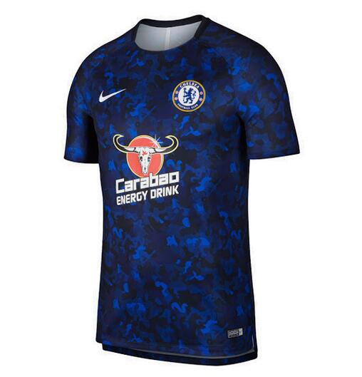 Chelsea 2019/2020 Blue Camouflage Training Shirt - Click Image to Close