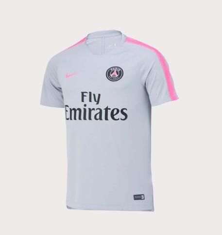 PSG 2018/19 White Pink Training Shirt - Click Image to Close