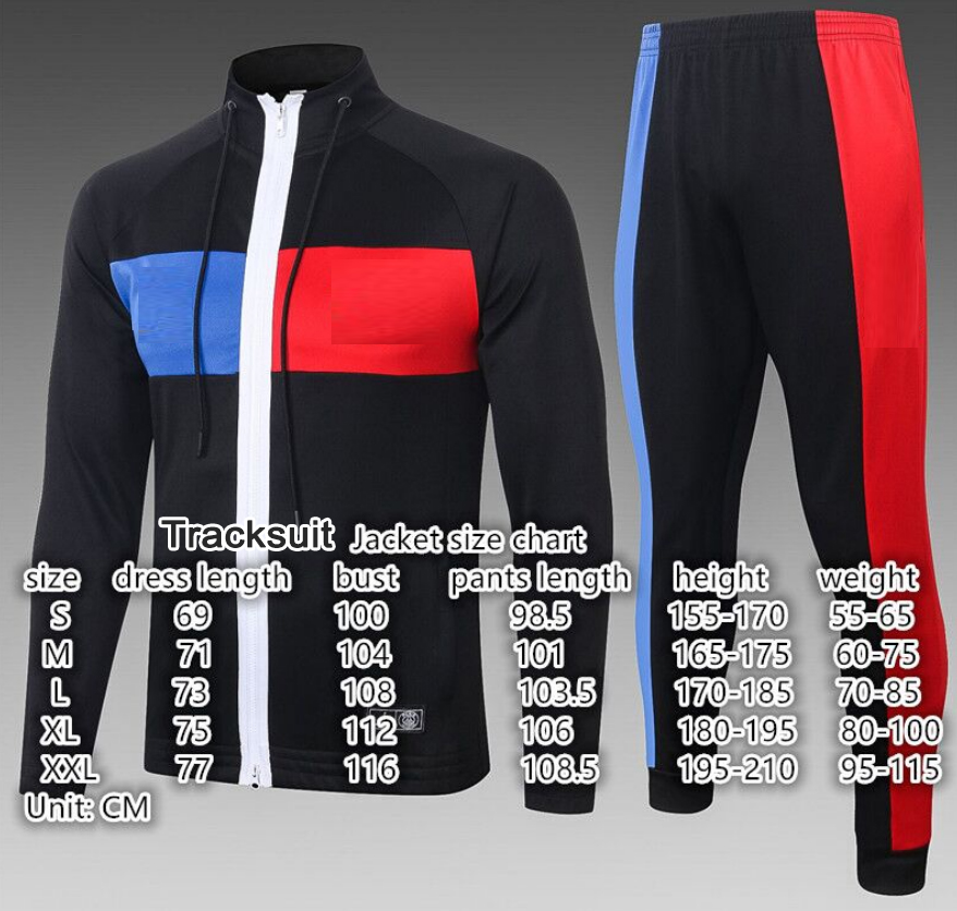 jersey247.org tracksuits' size chart