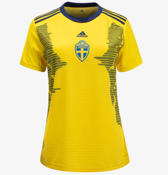 Sweden 2019 FIFA Home Women Shirt Soccer Shirt