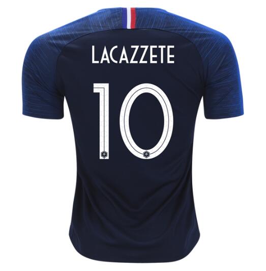 France 2018 World Cup Home Alexandre Lacazzete 10 Shirt Soccer Jersey - Click Image to Close