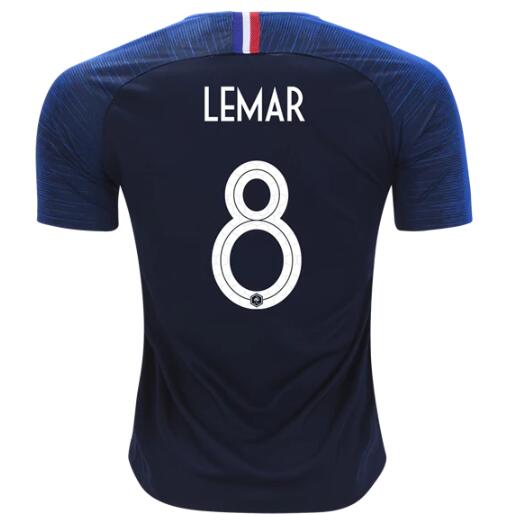France 2018 World Cup Home Thomas Lemar 8 Shirt Soccer Jersey - Click Image to Close
