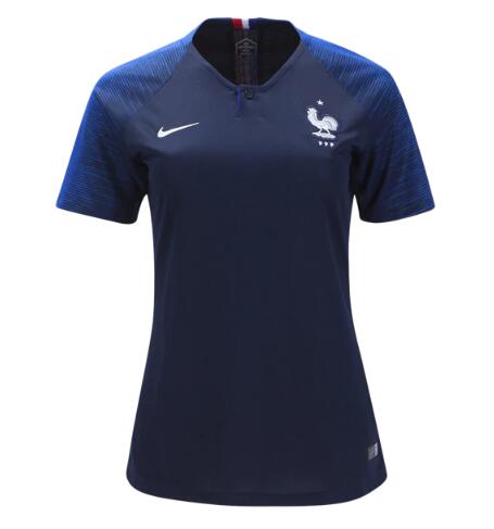 France 2018 World Cup Home Women's Shirt Soccer Jersey - Click Image to Close
