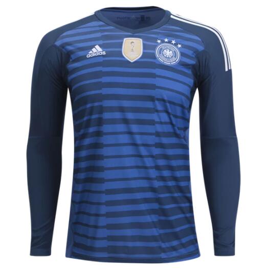 Germany 2018 World Cup Home LS Goalkeeper Shirt Soccer Jersey - Click Image to Close