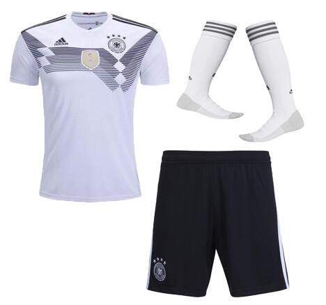 Germany 2018 World Cup Home Soccer Jersey Whole Kits (Shirt+Shorts+Socks) - Click Image to Close