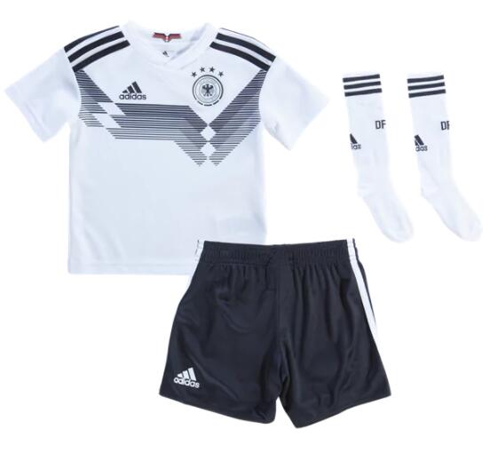 Kids Germany 2018 World Cup Home Whole Soccer Kits - Click Image to Close