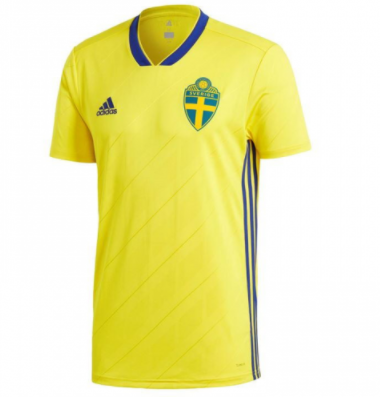 Match Version Sweden 2018 World Cup Home Shirt Soccer Shirt - Click Image to Close