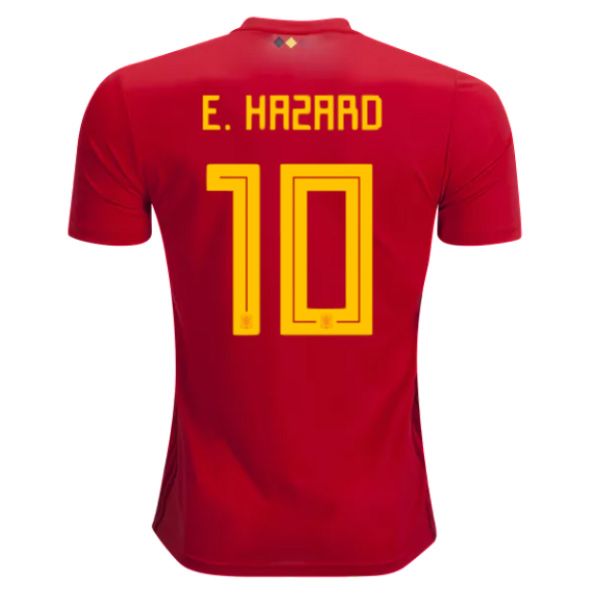 Belgium 2018 World Cup Home Eden Hazard #10 Shirt Soccer Jersey