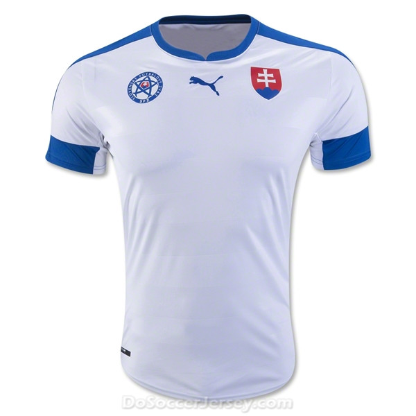 Slovakia 2016/17 Home Shirt Soccer Jersey